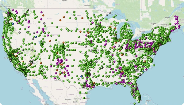 CCS Charging Network Map