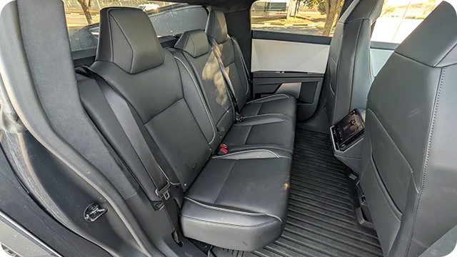 Cybetruck Interior - Rear Seats