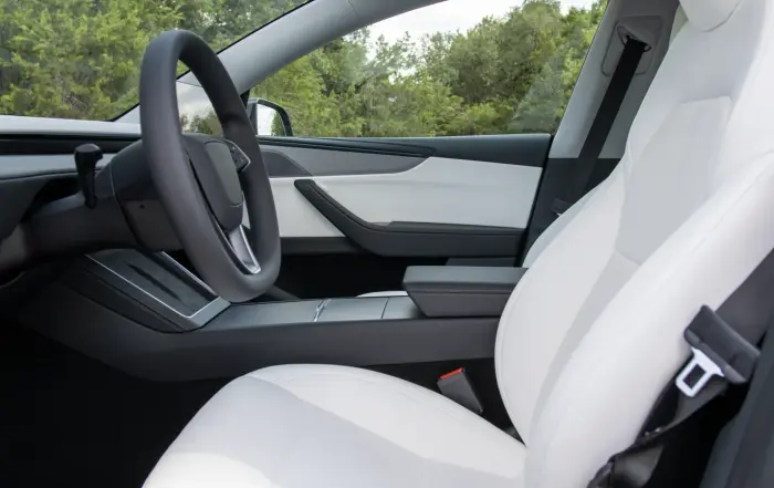 Tesla White Interior