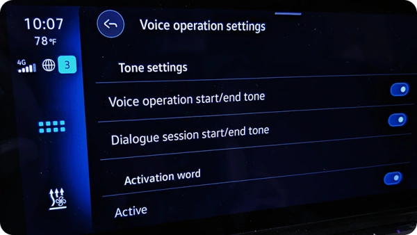 VW ID.4 Voice Activation Menu