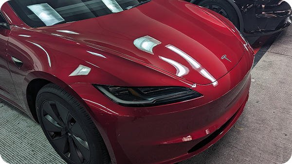 Red 2024 Tesla Model 3