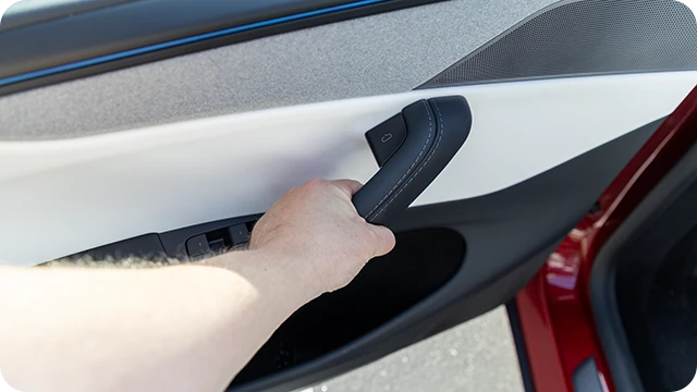 Model Y - Pulling up on door grab handle