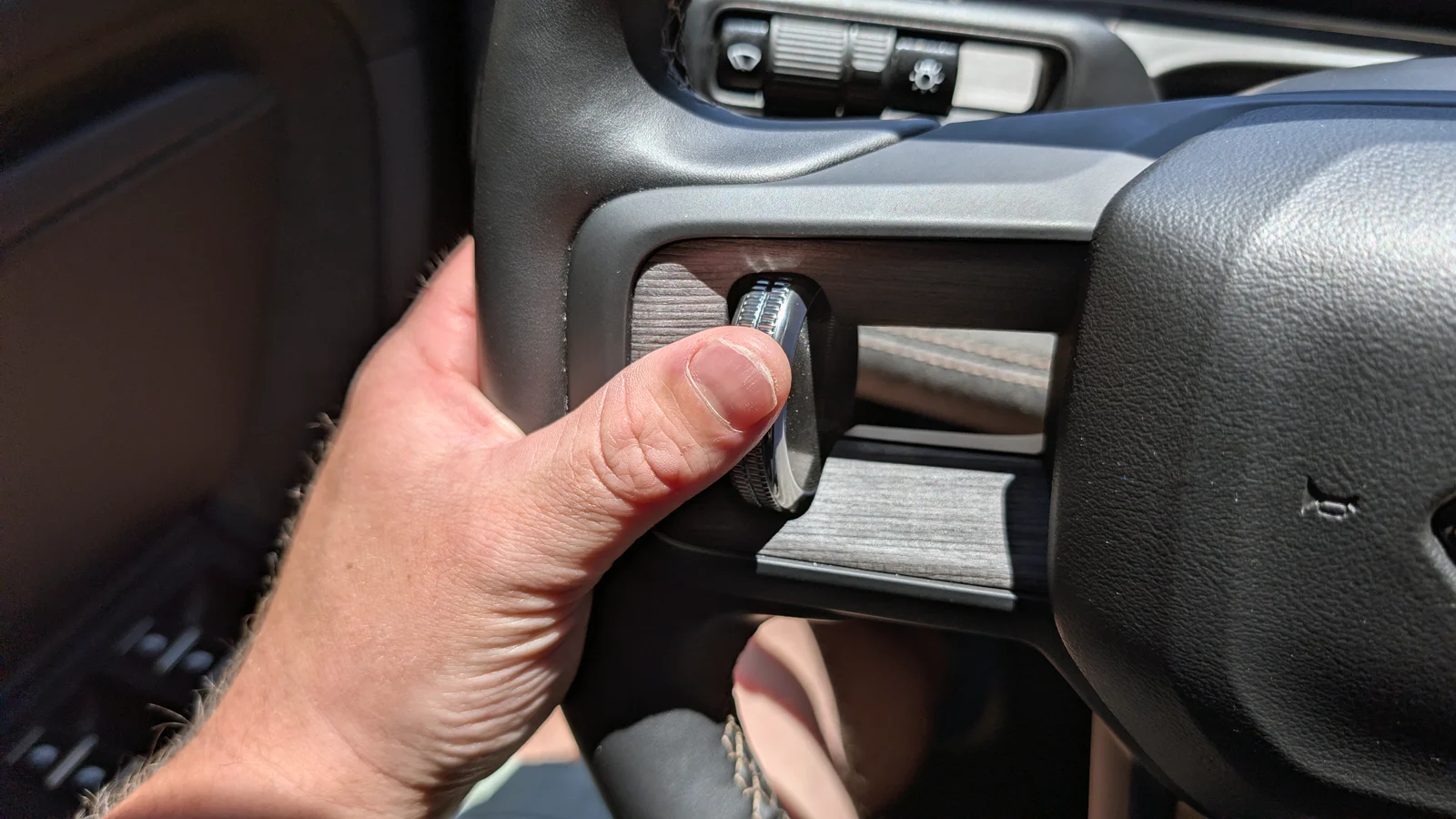 Rivian R2 Haptic Scroll Buttons