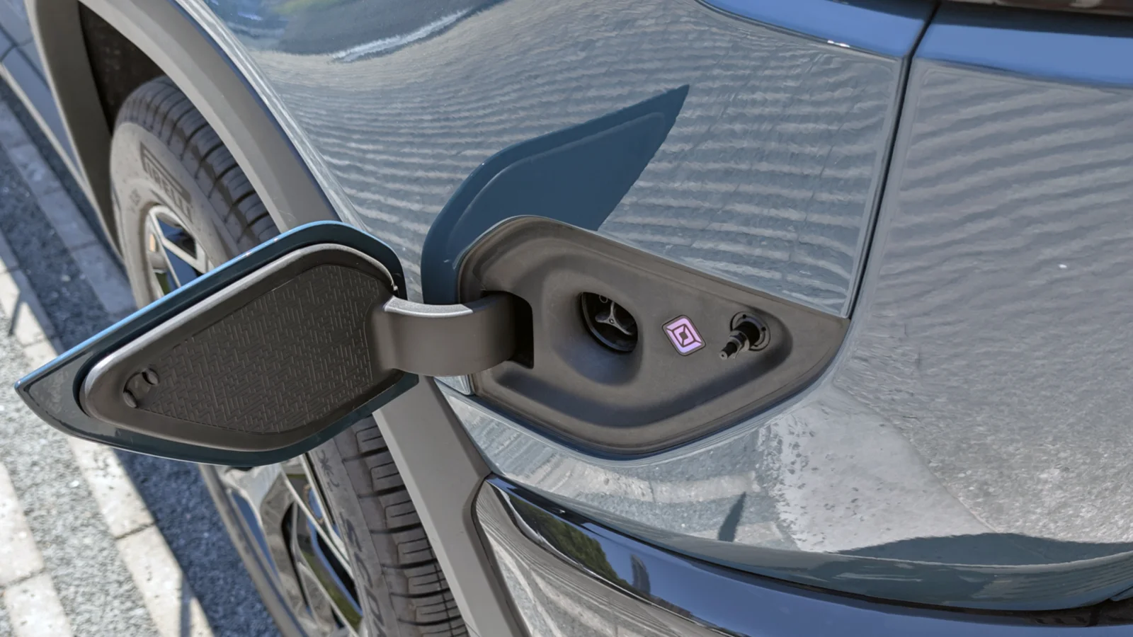 Rivian R2 NACS charge port