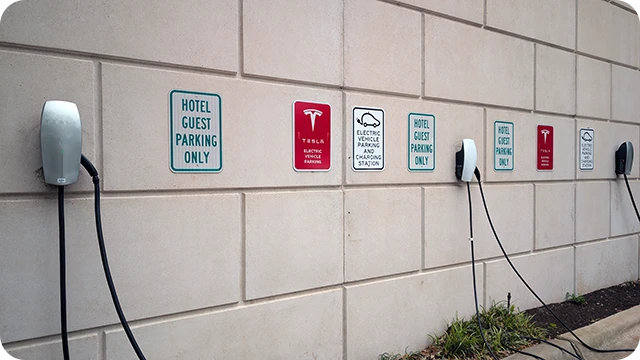 Tesla Destination Chargers at Hotel