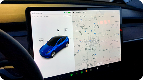 Tesla Model Y Infotainment Screen